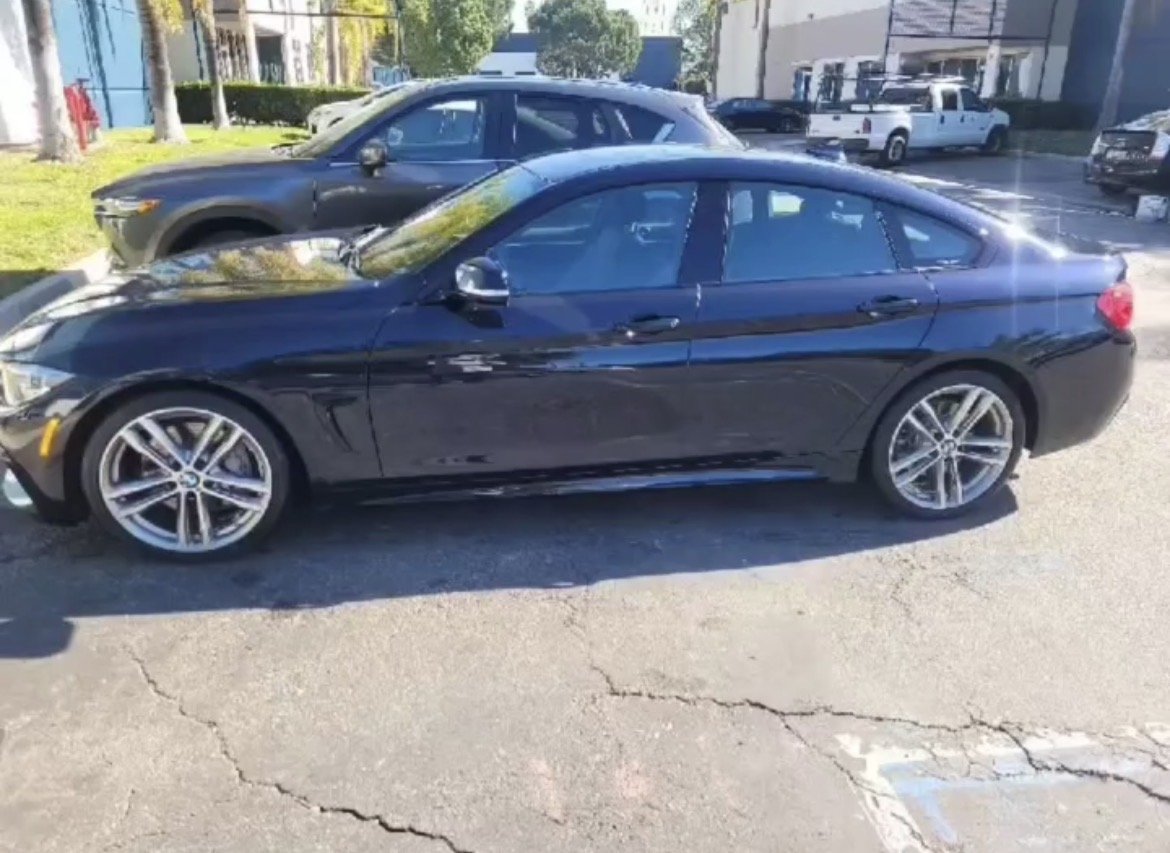 Black BMW exterior detailing